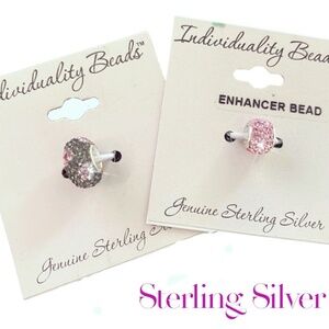 2 NWT Individually Beads (FITS PANDORA) STERLING